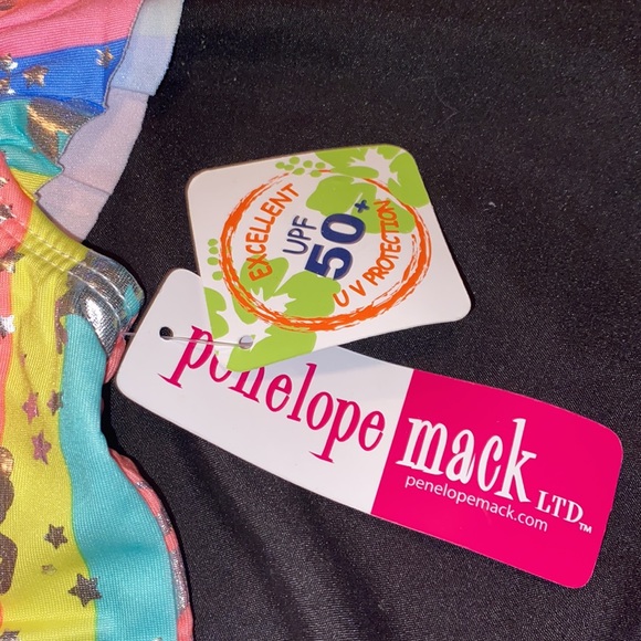 4T unicorn bathing suit with tutu attached NWT bright colors girls - Picture 6 of 9